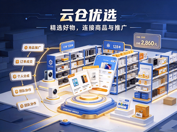 云仓优选是什么?商品推广与订单分成相结合的电商项目