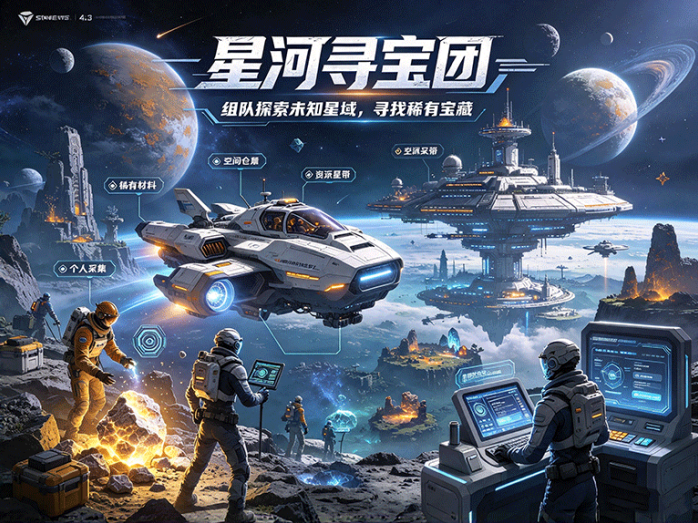 星河寻宝团怎么玩?组队进入不同星域,分工探索还能发现稀有材料
