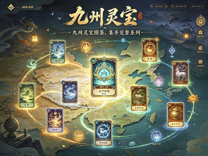九州灵宝怎么玩?九州地域卡牌收集,完整系列还能解锁成长权益