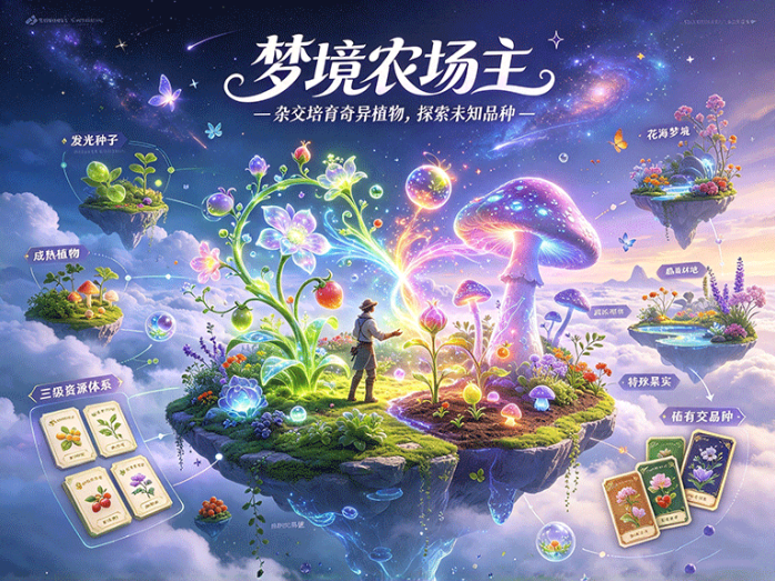 梦境农场主:进入梦境培育奇异植物,不同品种还能通过杂交诞生