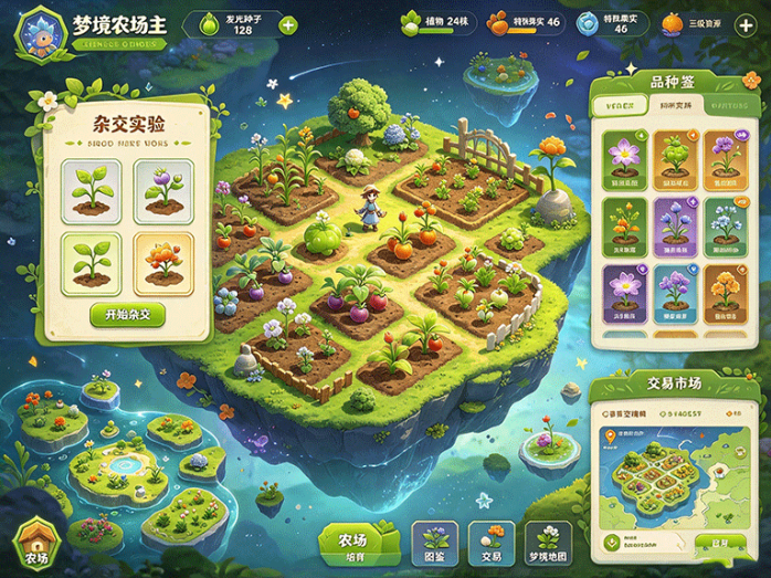梦境农场主:进入梦境培育奇异植物,不同品种还能通过杂交诞生