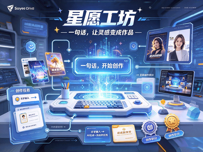 星愿工坊怎么玩?一句话生成图片和视频,还能接创作任务拿积分