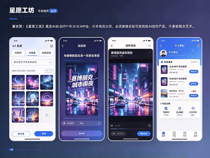 星愿工坊怎么玩?一句话生成图片和视频,还能接创作任务拿积分