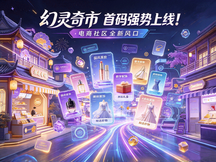 虚拟市集还能怎么玩?幻灵奇市把社区互动与电商购物融合到一起