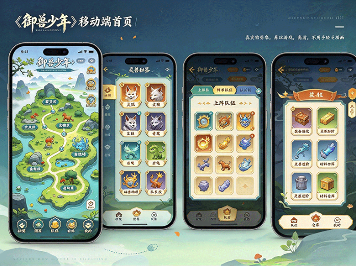 御兽少年开启御兽玩法,探索山野寻找灵兽,培养专属御兽伙伴