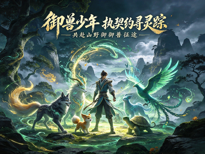 御兽少年开启御兽玩法,探索山野寻找灵兽,培养专属御兽伙伴