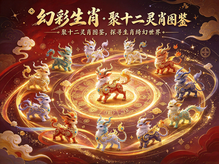 十二灵肖等你收集,幻彩生肖开启生肖图鉴与奇幻探索玩法