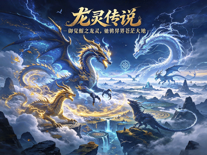 龙灵传说开启异界冒险,觉醒专属龙灵,探索苍茫大地