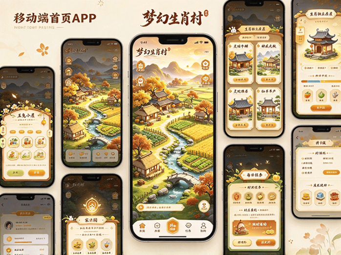 梦幻生肖村开启村落养成,十二灵肖陆续相伴,打造自己的生肖家园