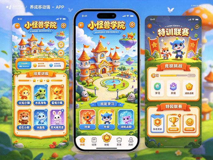 小怪兽学院开启热血训练,培养怪兽、参加竞技,探索学园成长玩法