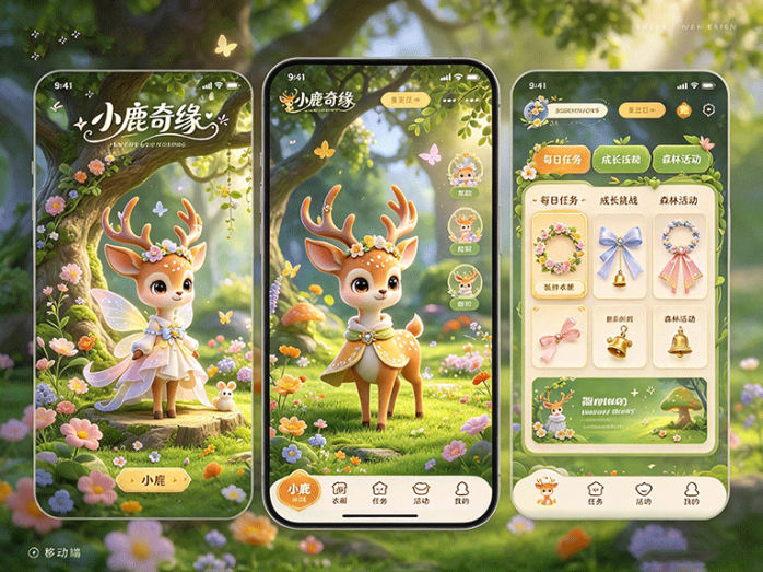 森林社交还能怎么玩?小鹿奇缘首码开启,养成小鹿并结交更多伙伴