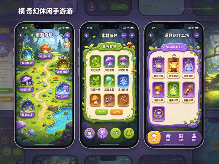 新游蘑菇奇境!踏入魔幻蘑菇秘境,一边游历一边收集稀有物资
