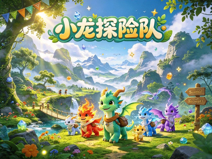 从组队出发到秘境探索,小龙探险队开启萌龙冒险与成长玩法