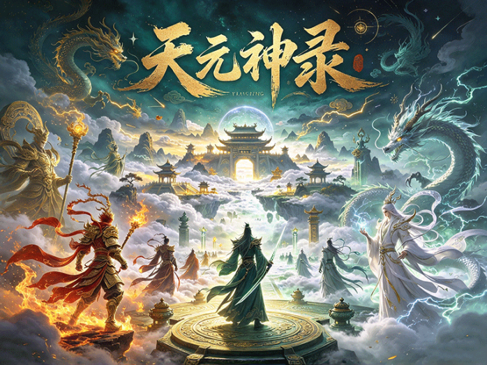 国风神将大世界开启,天元神录首码上线,秘境探索玩法正式展开