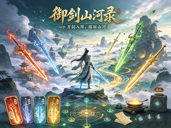 《御剑山河录》御剑闯秘境!收集不同属性飞剑,打造专属剑阵流派