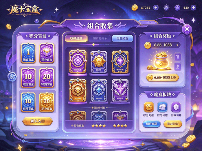 魔卡宝盒10月10日预计上线,积分盲盒、组合收集与魔盒奖励玩法抢先看