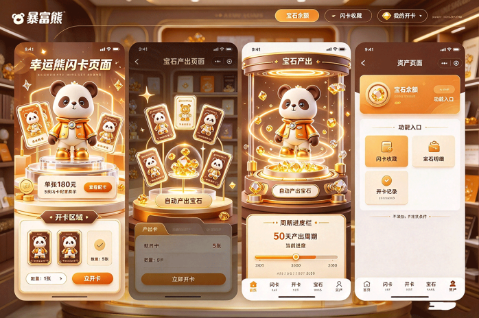 暴富熊预计10月15日开始放卡,潮玩幸运熊登场,首发180米一张