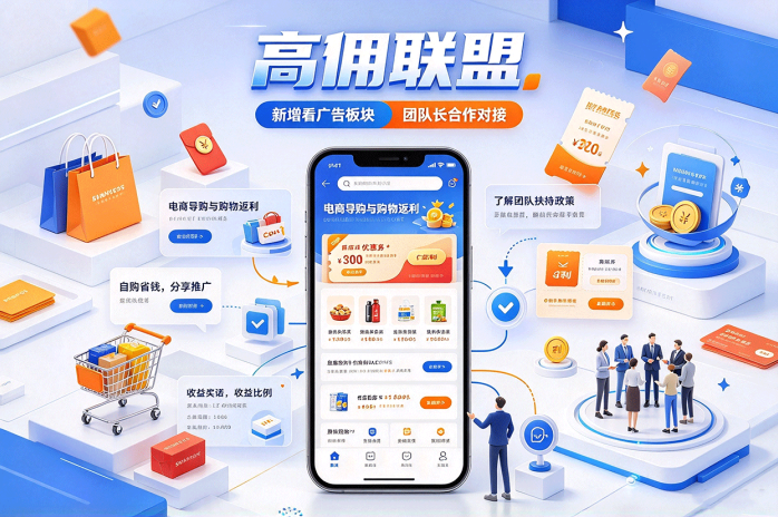 高佣联盟新增广告任务板块,电商导购之外,团队长合作扶持也值得关注