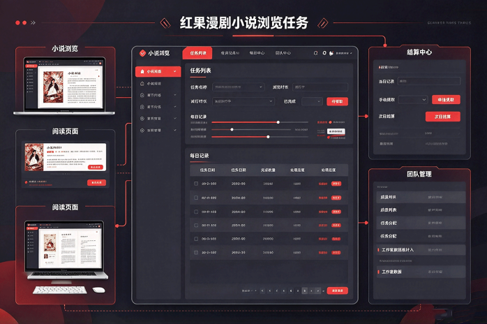 红果漫剧电脑端浏览任务招募,个人操作、工作室合作均可了解