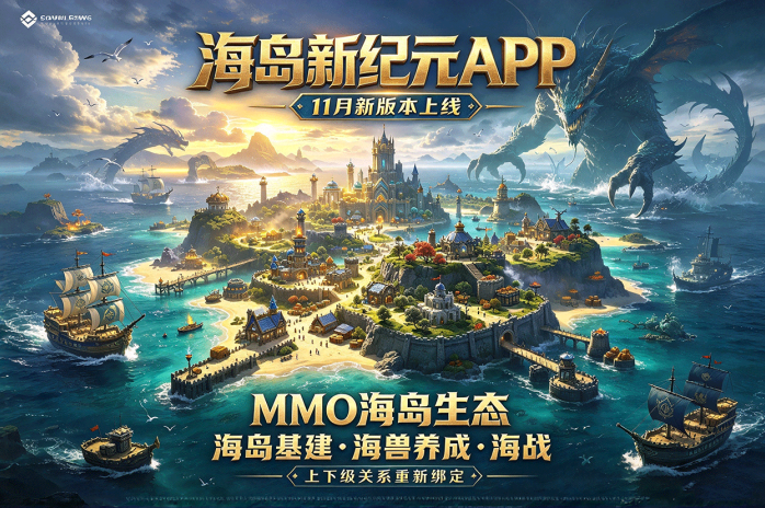 海岛新纪元APP将推新版本!MMO海岛玩法延续,关系重新绑定!