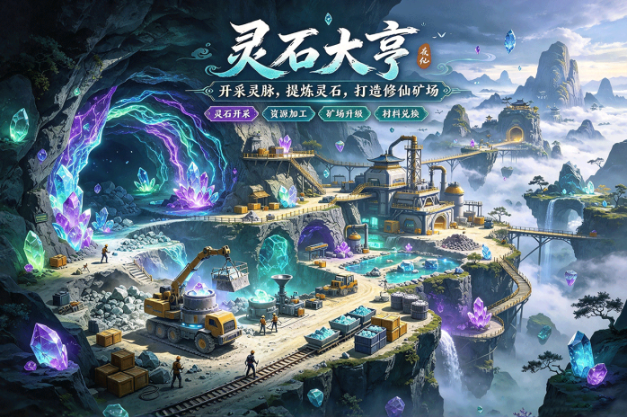 灵石大亨从矿场开始发家!采矿、提炼、扩建,打造自己的灵石产业!